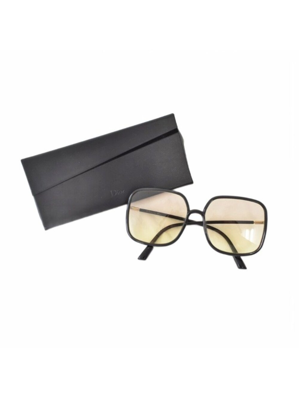 Dior Sunglasses Square Frame Eyewear Black - Picture 9 of 9